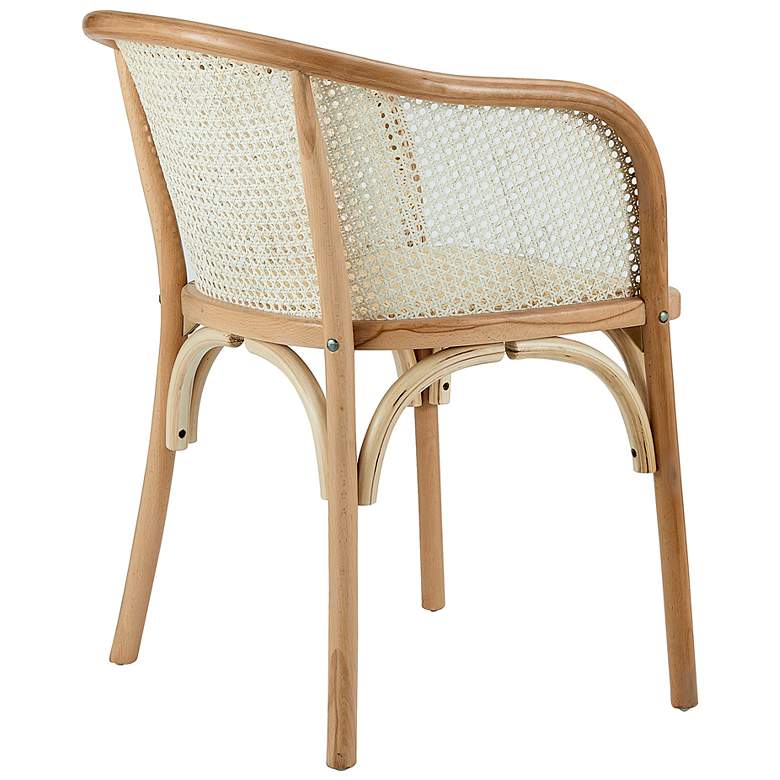 Image 5 Elsy Natural Wood and Rattan Armchair more views
