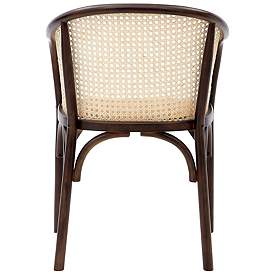 Image5 of Elsy Walnut Wood and Natural Rattan Armchair more views