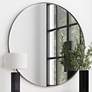 1_Eltham Silver 60" Oversized Round Wall Mirror