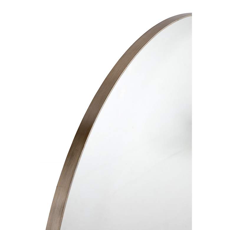 Image 4 Eltham Silver 60" Oversized Round Wall Mirror more views