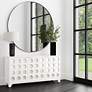 Eltham Silver 60" Oversized Round Wall Mirror
