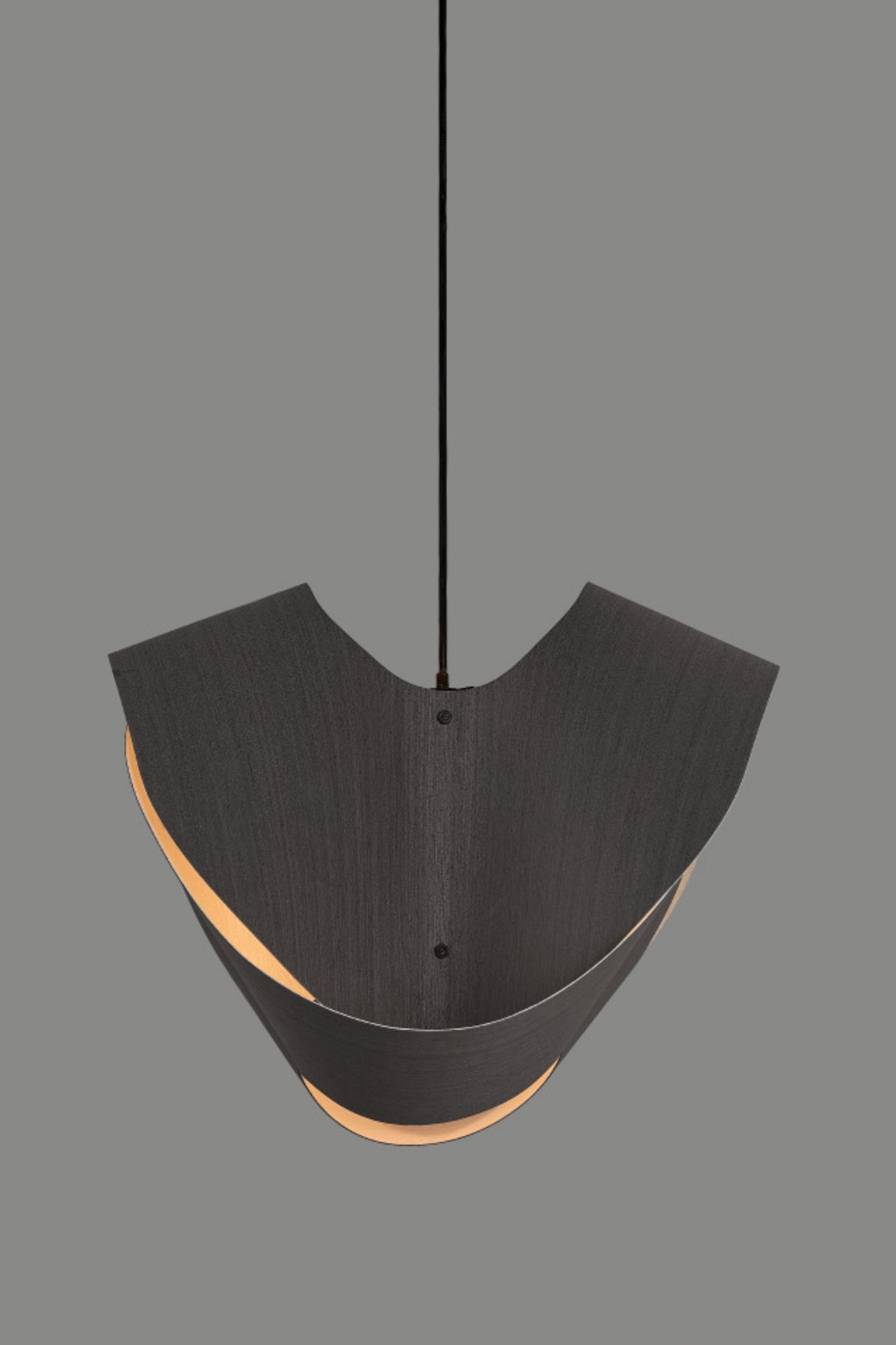 Elvira 50 19.6" Wide Modern Ebony Recycled Wood Pendant