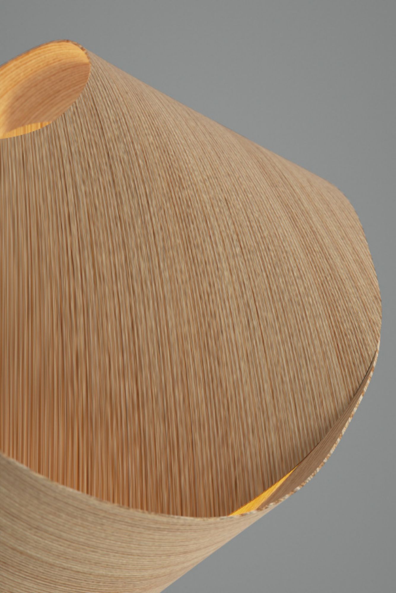 Image 3 Elvira 50 19.6" Wide Modern Ash Recycled Wood Pendant - Made to Order more views