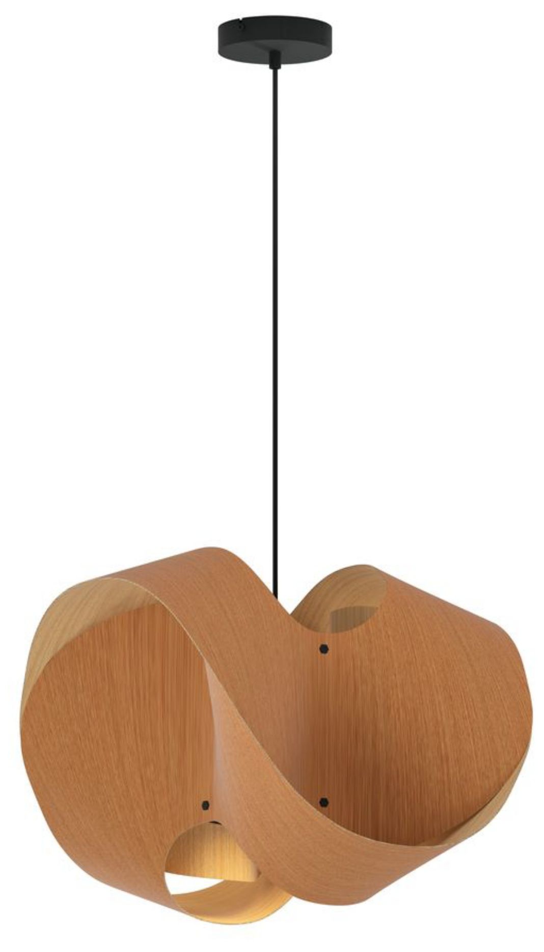 Elvira 50 19.6" Wide Modern Beech Recycled Wood Pendant - Made to Order