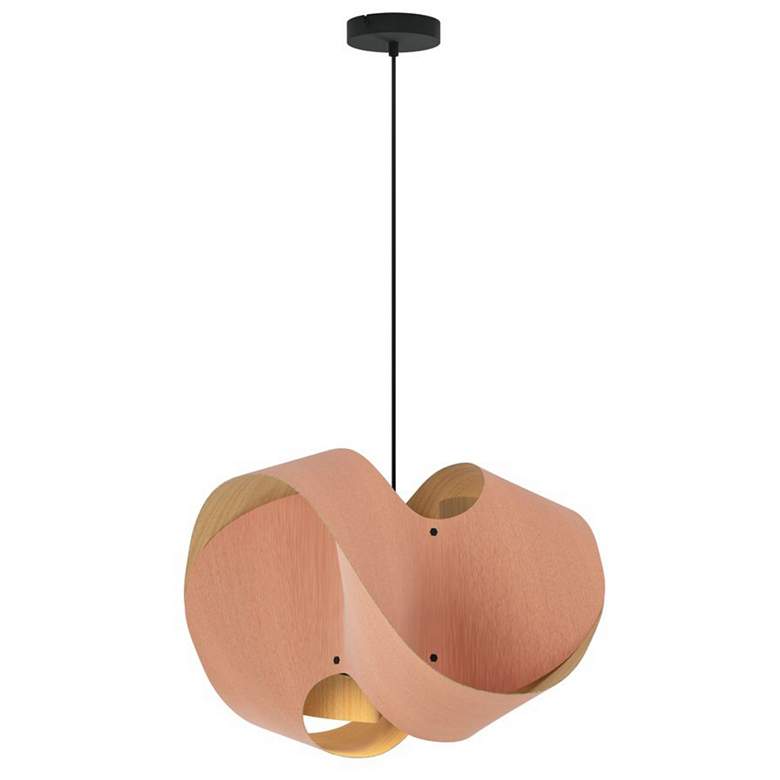 Image 1 Elvira 50 19.6" Wide Modern Rose Recycled Wood Pendant