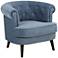 Elwood Tufted Blue Accent Chair