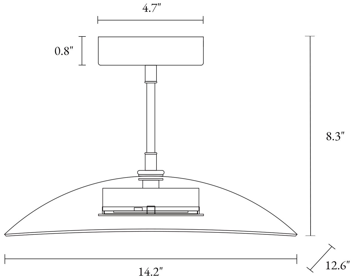 Image 2 Elynamina 1-Light LED Glass Ceiling Lights - Made to Order more views