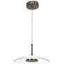 1_Elynamina 14 1/4" Wide Black Nickel LED Pendant light