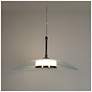 3_Elynamina 14 1/4" Wide Black Nickel LED Pendant light more views