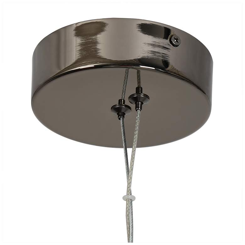 Image 5 Elynamina 14 1/4" Wide Black Nickel LED Pendant light more views