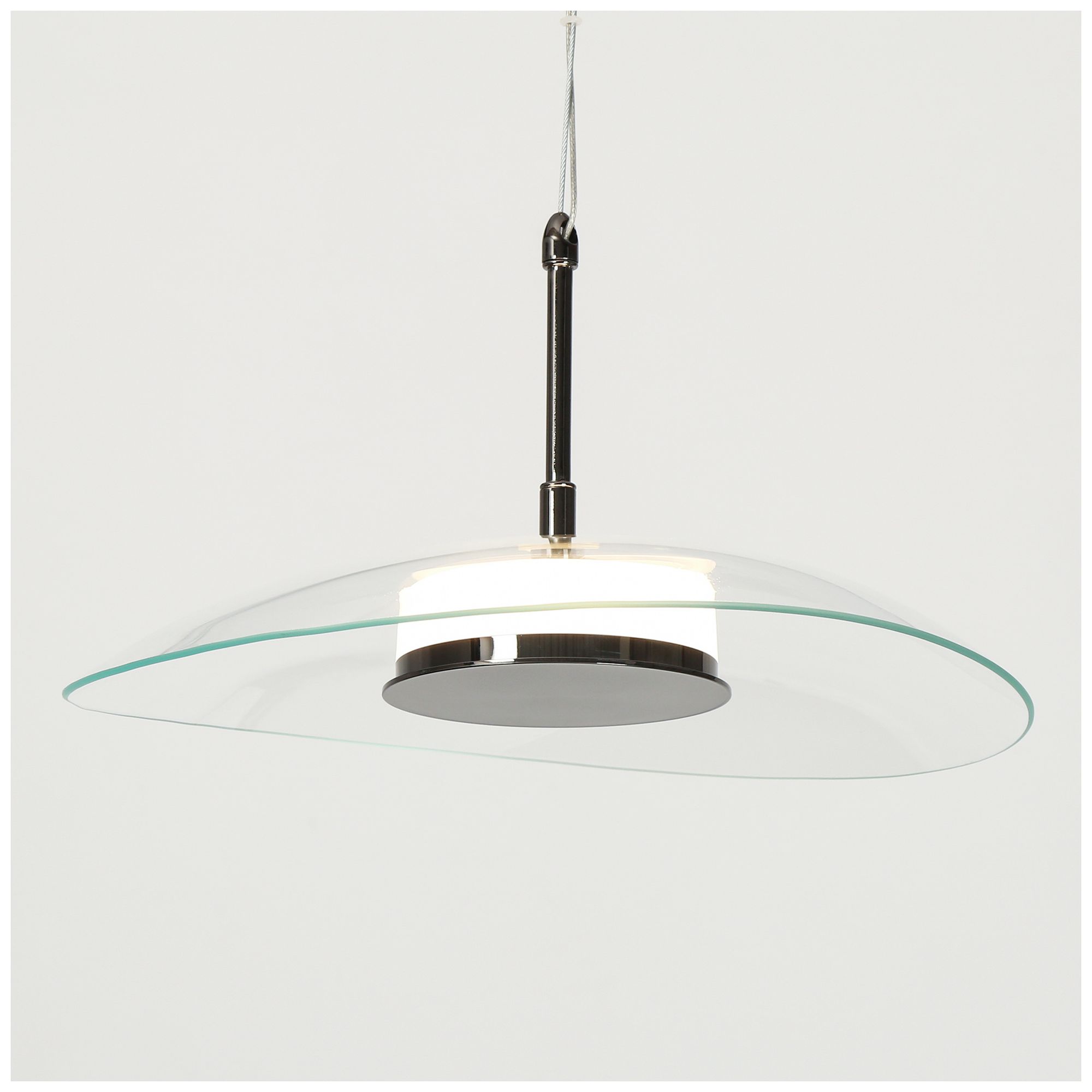 Elynamina 14 1/4" Wide Black Nickel LED Pendant light - Made to Order