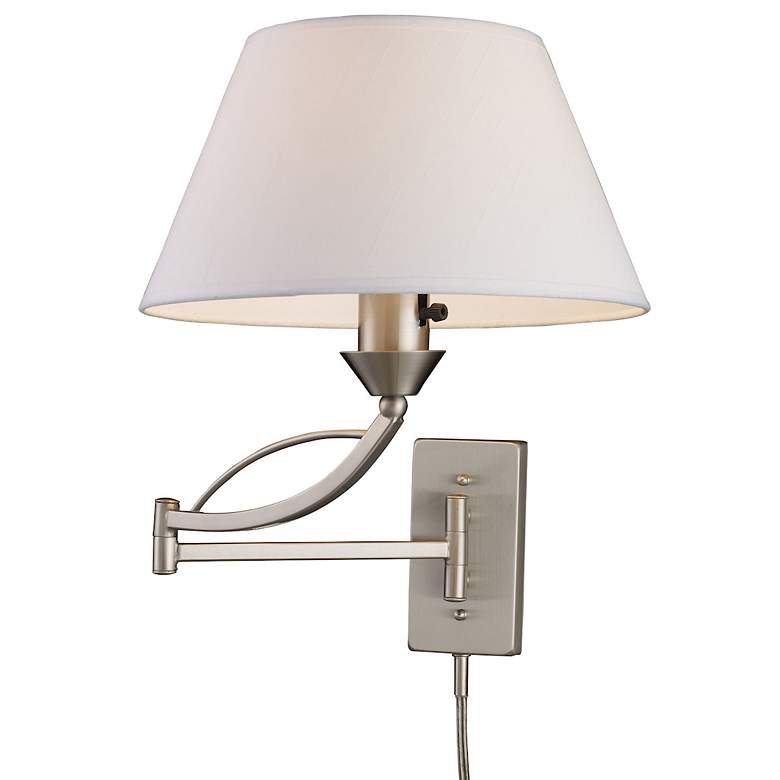 Image 1 Elysburg 17" High 1-Light Sconce - Satin Nickel