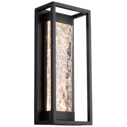 Elyse 16.5&quot;H x 7&quot;W 1-Light Outdoor Wall Light in Black