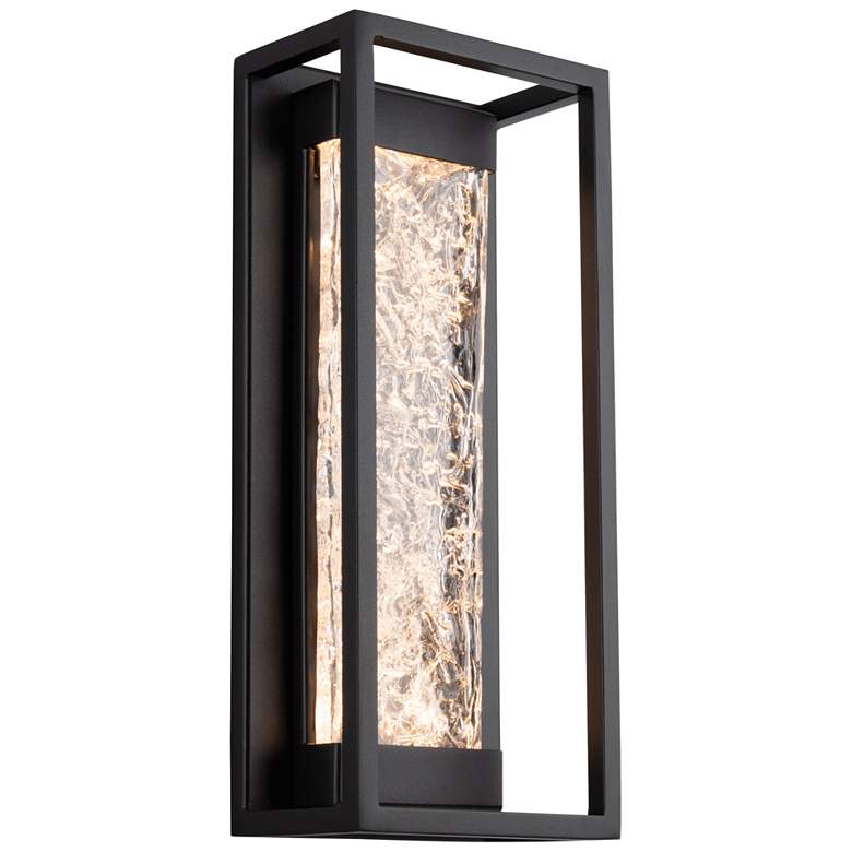 Image 1 Elyse 16.5"H x 7"W 1-Light Outdoor Wall Light in Black