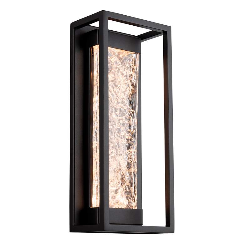 Image 1 Elyse 16.5"H x 7"W 1-Light Outdoor Wall Light in Black
