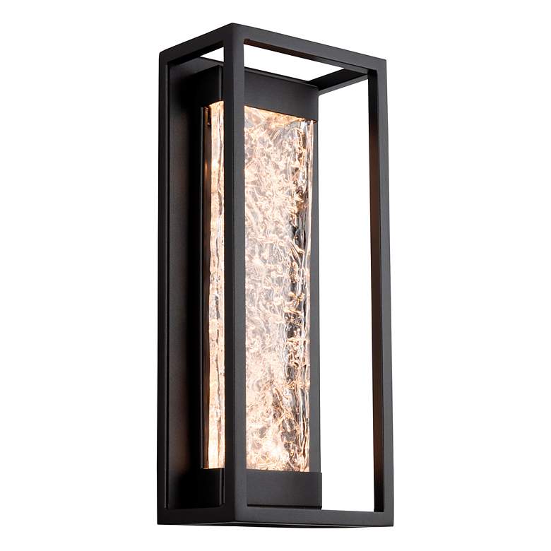 Image 1 Elyse 16.5 inchH x 7 inchW 1-Light Outdoor Wall Light in Black