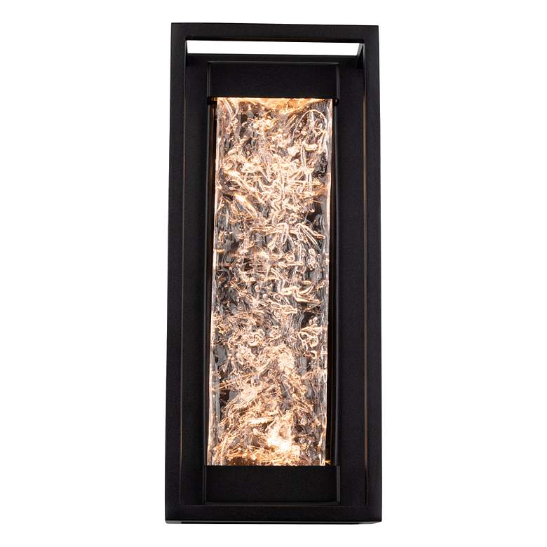 Image 2 Elyse 16.5"H x 7"W 1-Light Outdoor Wall Light in Black more views