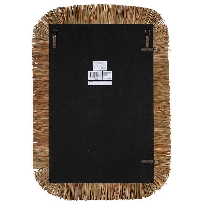 Image 4 Elyse Natural Rattan 29 1/2" x 42" Rectangular Wall Mirror more views