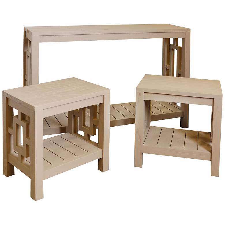 Image 1 Elyse Set of 3 Nest Wood Nesting Tables