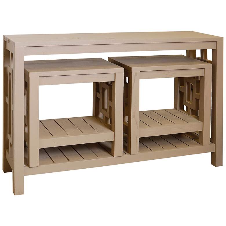 Image 3 Elyse Set of 3 Nest Wood Nesting Tables more views