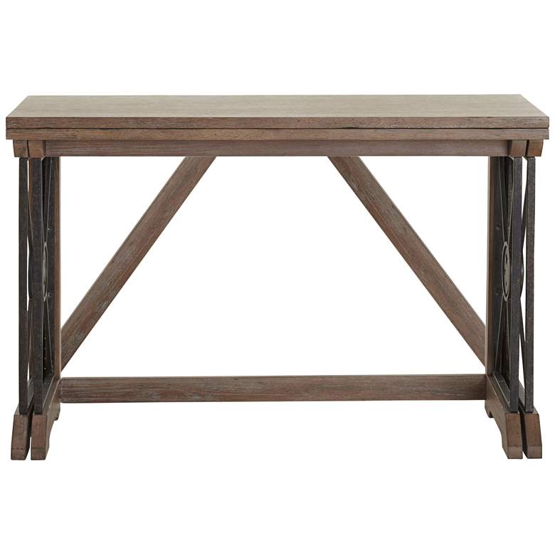 Image 1 Elysium 48 inch Wide Natural Beige Adjustable Gate Sofa Table