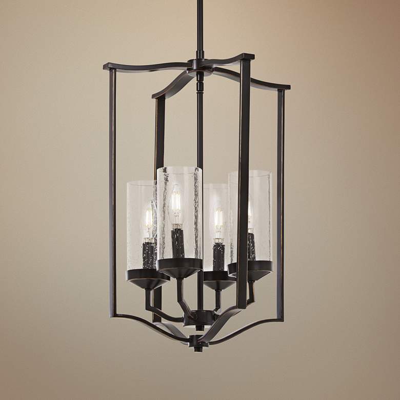 Image 1 Elyton 15" Wide Downtown Bronze 4-Light Pendant