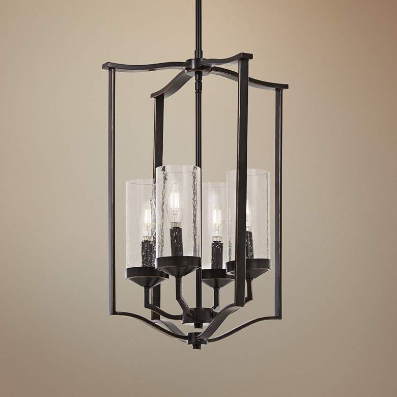 Image 1 Elyton 15 inch Wide Downtown Bronze 4-Light Pendant