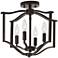 Elyton 16" Wide Bronze 4-Light Ceiling Light