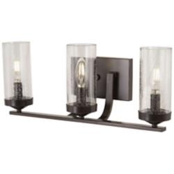Elyton 20 1/4" Wide Downtown Bronze 3-Light Bath Light