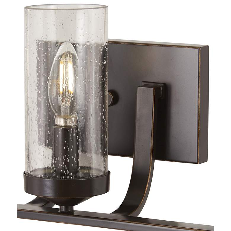 Image 3 Elyton 20 1/4" Wide Downtown Bronze 3-Light Bath Light more views