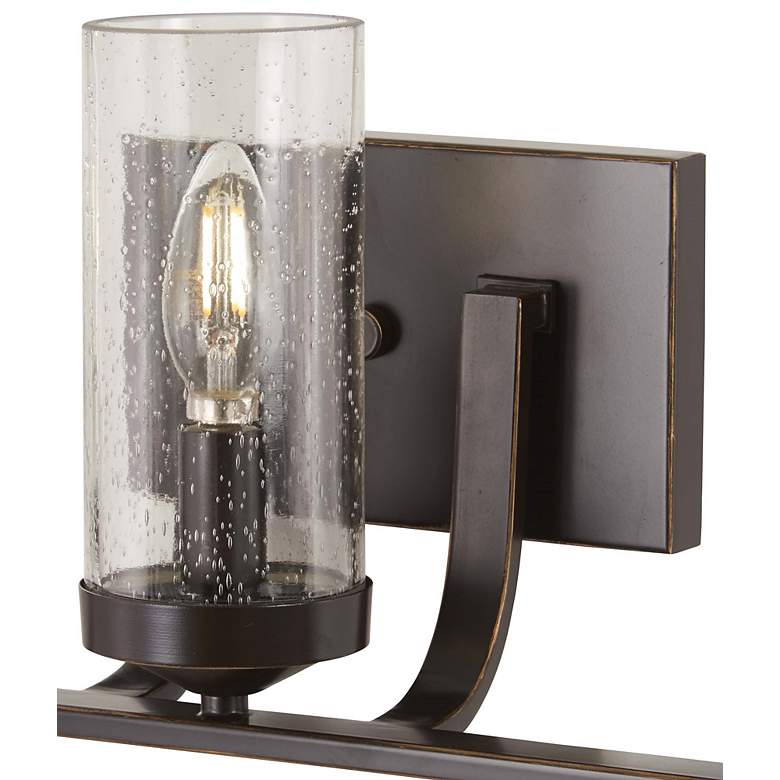 Image 3 Elyton 20 1/4 inch Wide Downtown Bronze 3-Light Bath Light more views