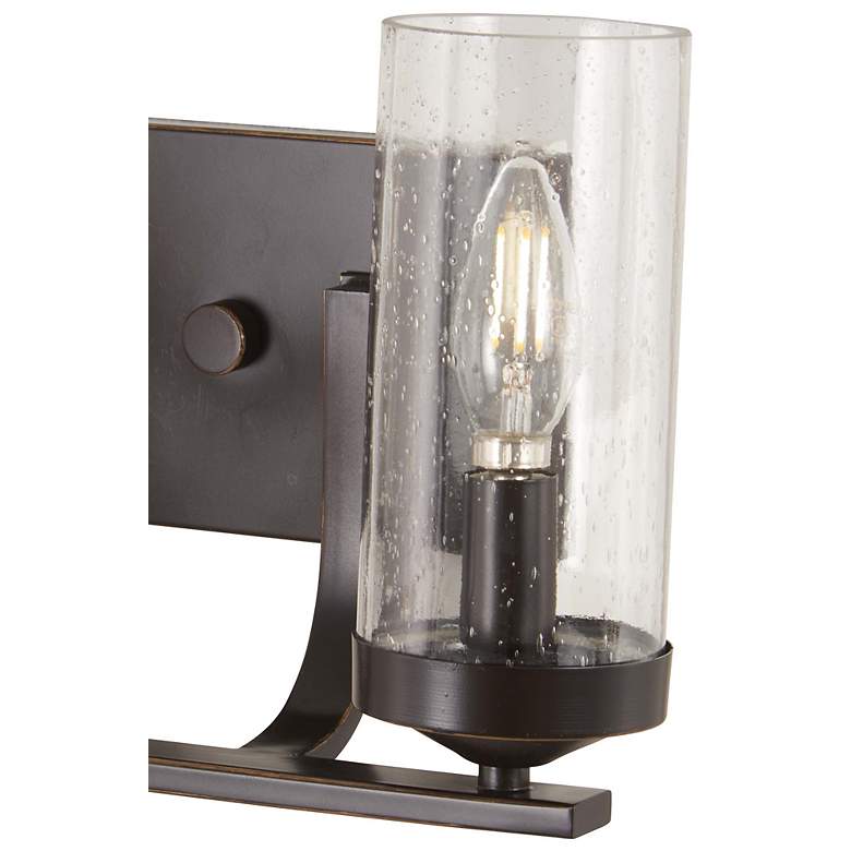 Image 3 Elyton 8 1/4" High Downtown Bronze 2-Light Wall Sconce more views