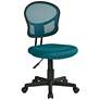 EM Blue Mesh Adjustable Swivel Task Chair