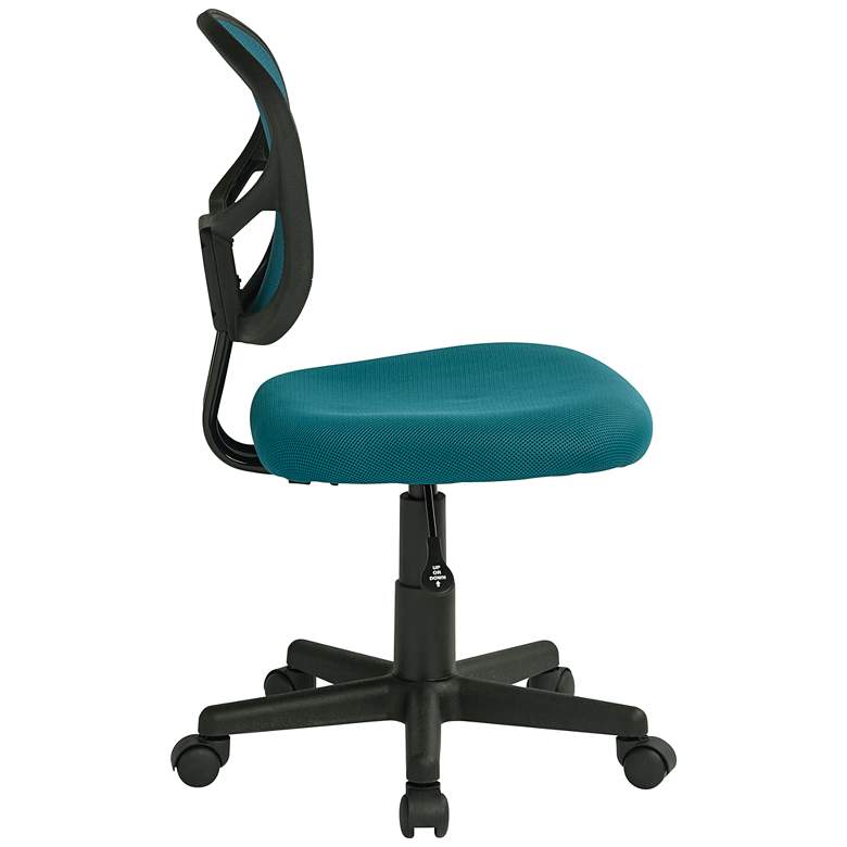 Image 7 EM Blue Mesh Adjustable Swivel Task Chair more views