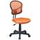 EM Orange Mesh Adjustable Swivel Task Chair