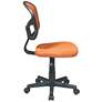 EM Orange Mesh Adjustable Swivel Task Chair