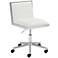 Emario Aspen White Modern Adjustable Swivel Office Chair