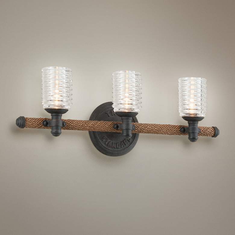 Image 1 Embarcadero 24 inch Wide Shipyard Bronze Bath Fixture