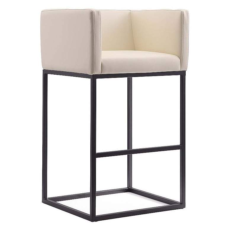 Image 1 Embassy Barstool in Cream and Black
