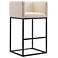 Embassy Barstool in Cream and Black