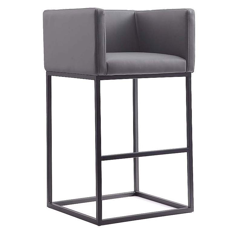 Image 1 Embassy Barstool in Grey and Black