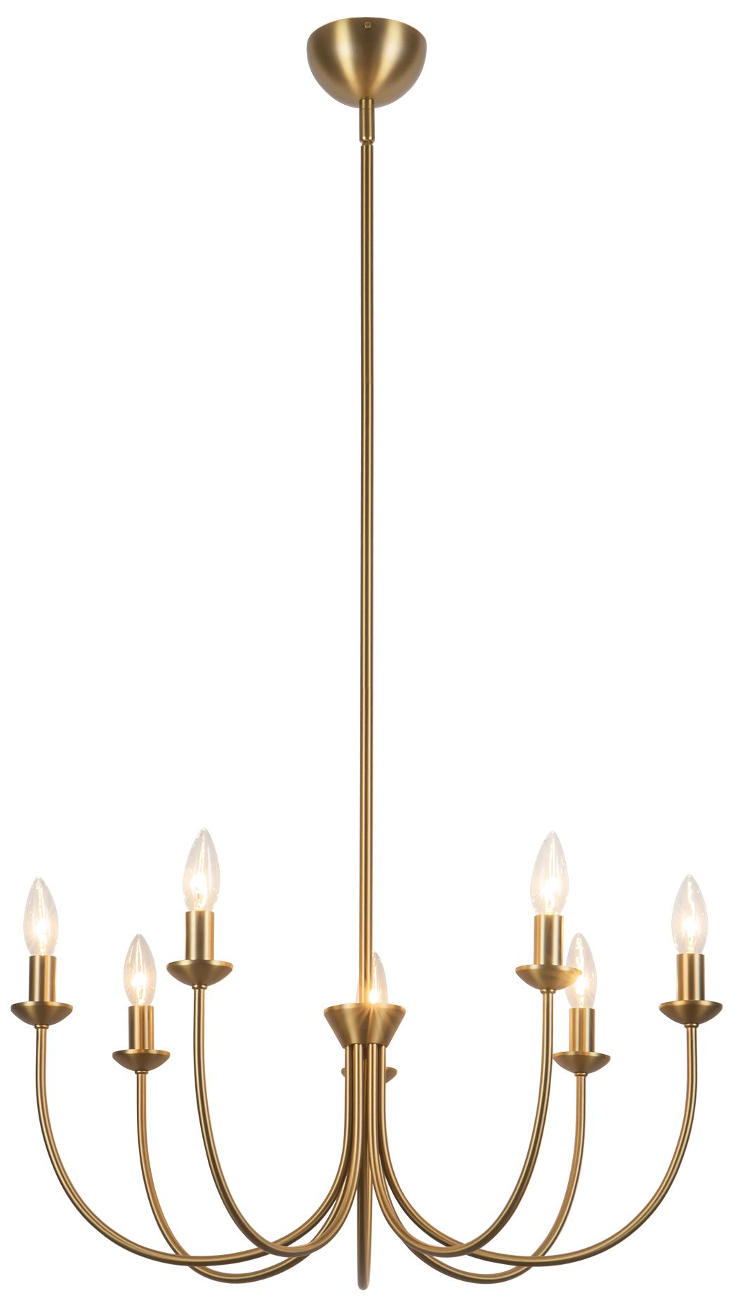 Image 2 Ember 26-in Brushed Gold Chandelier