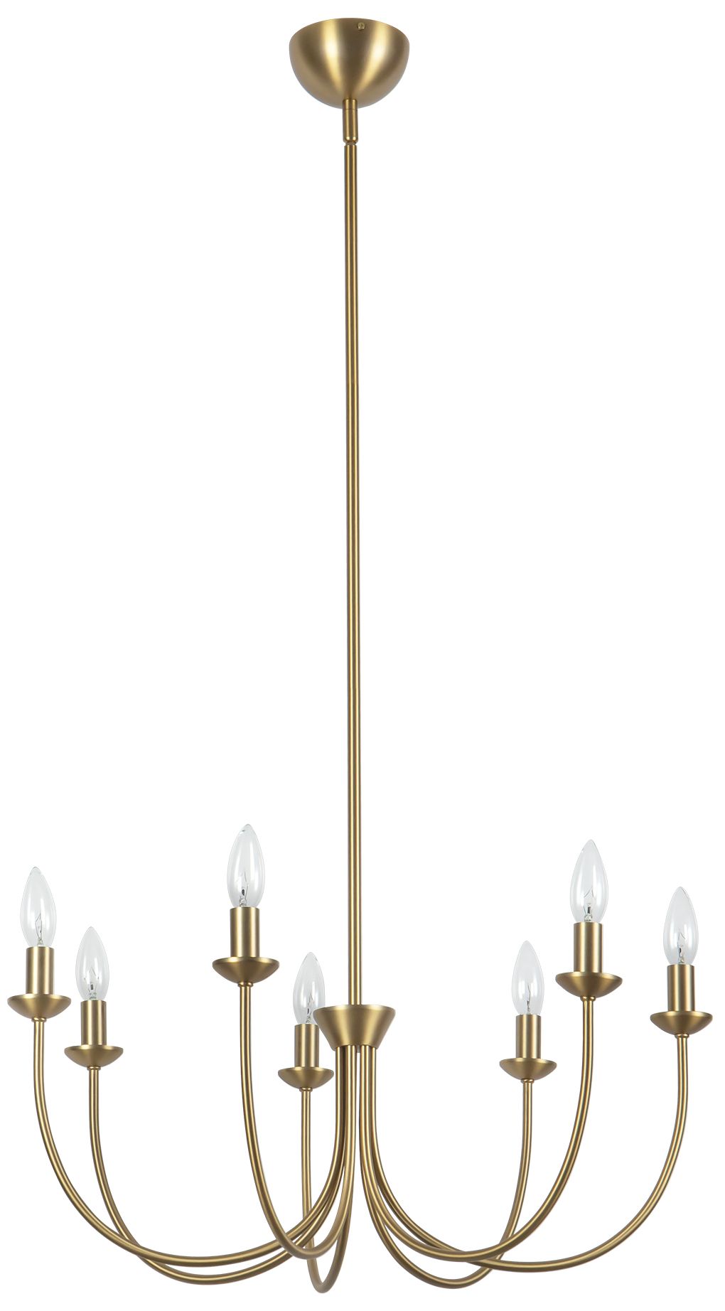 Image 3 Ember 26-in Brushed Gold Chandelier more views