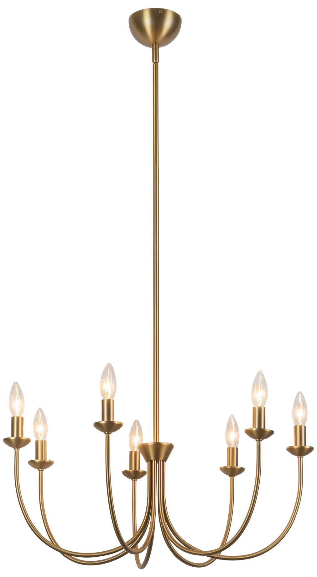 Image 6 Ember 26-in Brushed Gold Chandelier more views