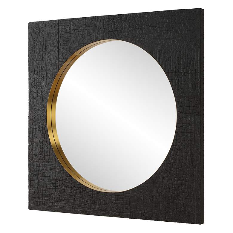 Image 4 Ember Rich Black 42" Square Mirror more views