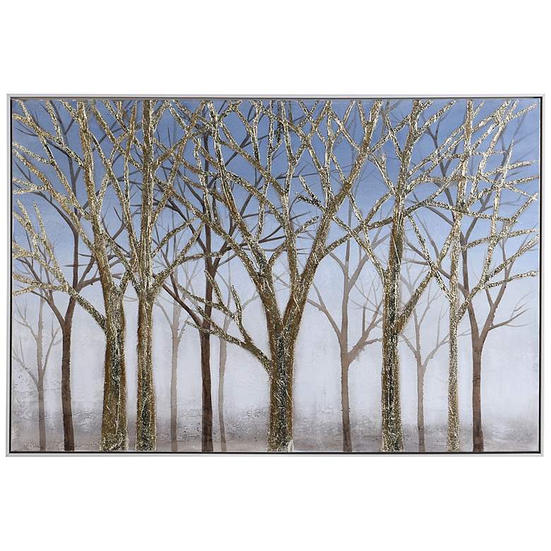 Image 1 Ember Timber Sky 48 inch Wide Rectangular Framed Canvas Wall Art