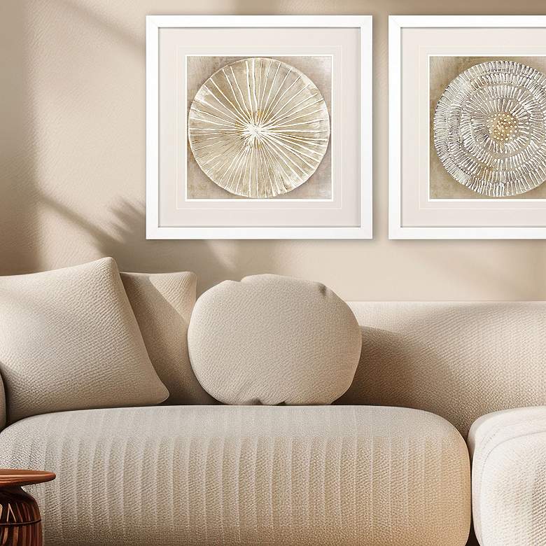 Image 5 Emboss Beauty I 30" Square Framed Wall Art more views