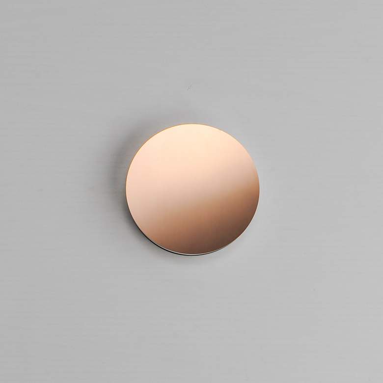Image 2 Embosse-Wall Sconce Polished Bronze more views
