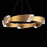 Thumbnail2 of Embrace 6.6"H x 44.3"W 1-Light Crystal Pendant in Aged Brass more views