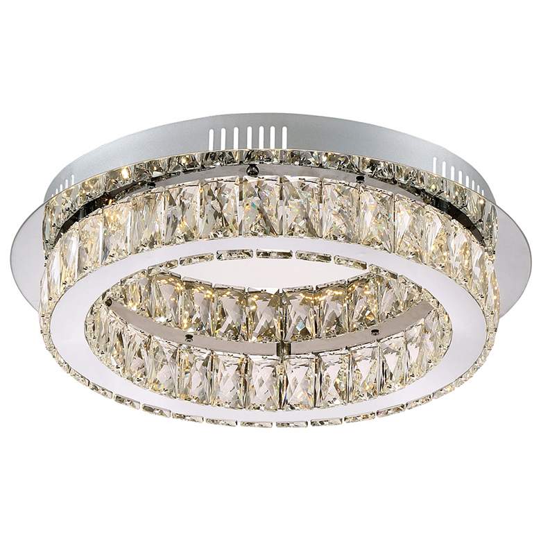 Image 3 Embrace Chrome LED Flush Mount more views